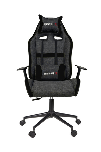 Rebelx Oyuncu Koltuğu Lion Krom Ayak Siyah Renk