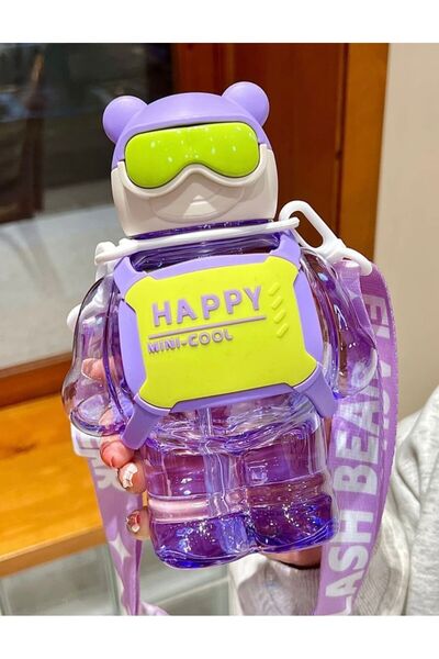 STAR ÇOCUK OKUL İÇİN ERKEK KIZ 800ml HAPPY SULUK MATARA