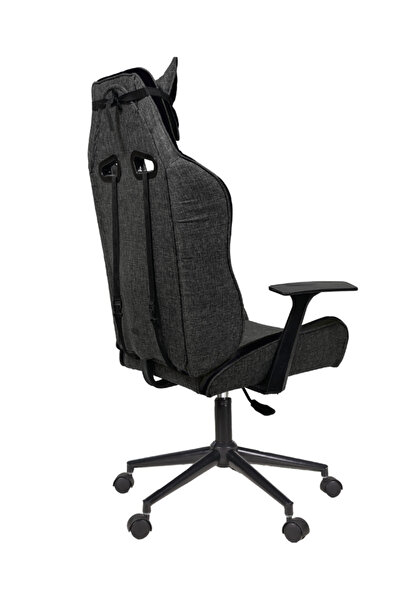 Rebelx Oyuncu Koltuğu Lion Krom Ayak Siyah Renk