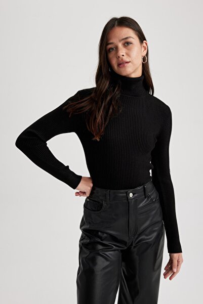 DeFacto Slim Fit Balıkçı Yaka Kazak X7912az23au