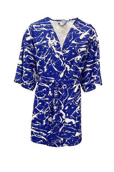 Lucy and Home Kimono cu imprimeu coral, îmbrăcăminte de plajă