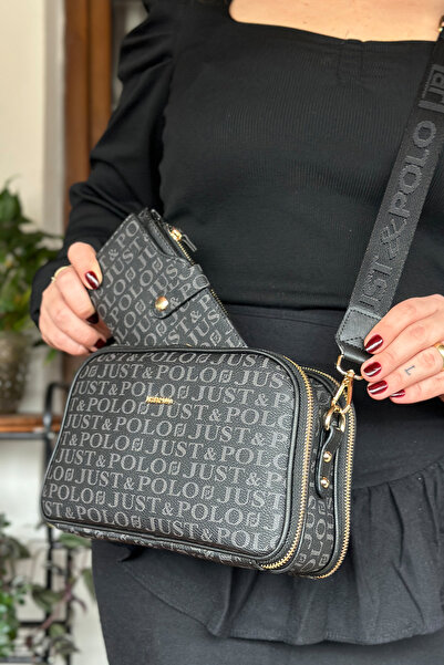 Just Polo Long Strap 5 Compartment Special Series Women's Crossbody Messenger...