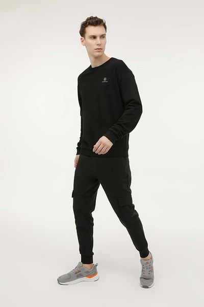 lumberjack M-SN75 BSC C NECK SW 3PR МЪЖКИ СУИТШЪРШЪР - LUMBERJACK - ST06613-BLACK-M