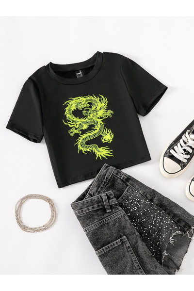 Jose Clothing ΓΥΝΑΙΚΕΙΑ ΜΑΥΡΟ ΕΚΠΤΩΜΕΝΟ ΚΟΝΤΟΜΑΝΙΚΙ ΚΑΤΑΛΥΨΗ ΣΤΟ ΣΩΜΑ CROP TO...