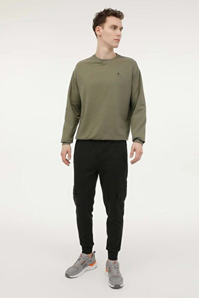 lumberjack M-SN75 BSC C NECK SW 3PR ERKEK SWEATSHİRT - LUMBERJACK - ST06613-HAKİ-XXL