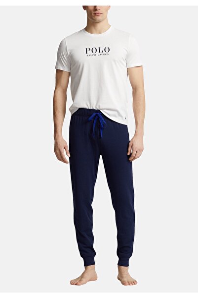Ralph Lauren T-Shirt Pyjamashirt mit Rundhalsausschnitt Logo-Verzierungen