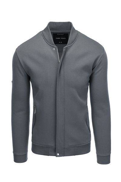 OMBRE Bomber-Sweatshirt ohne Reißverschluss OM-SSZP-22FW-011