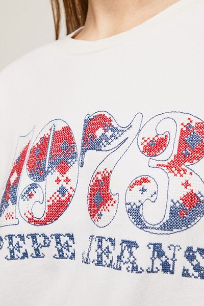 Pepe Jeans Sweatshirt Damen/Mädchen Weiß