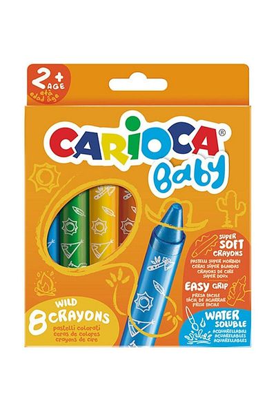 baby carioca Nessiworld Carioca Jumbo Baby Non-Polluting Pastel Crayons 8 Pack