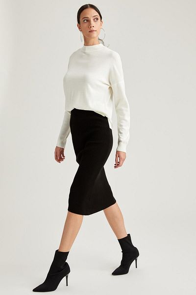DeFacto Regular Fit Half Turtleneck Tunic