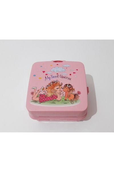 renkli çiçekler Lunch Box School Lunch Box Lunch Box
