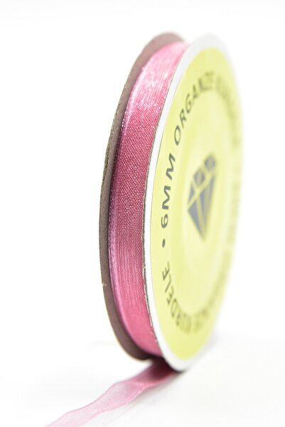 E Elmas Gül Kurusu Organze Kurdele (6mm-20m)