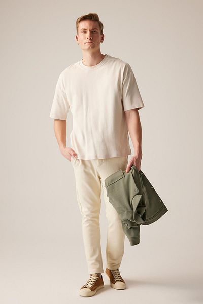 DeFacto Oversize Fit Crew Neck Basic κοντομάνικο μπλουζάκι