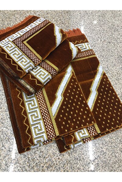 Makkam Home Şipinger Kadife Seccade 4 Adet Renk Karışık (400-430 GR)