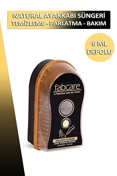 Dopar Bağcık Fabcare Naturel Ayakkabı Temizleme Ve Parlatma Bakım Süngeri Dep...