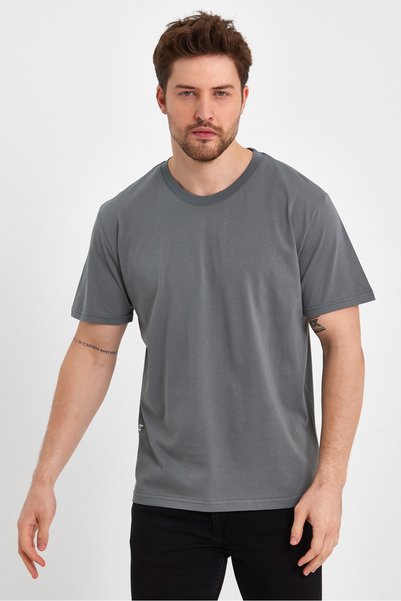 LACİVERTMEN 2600 Front and Back Printed T-shirt