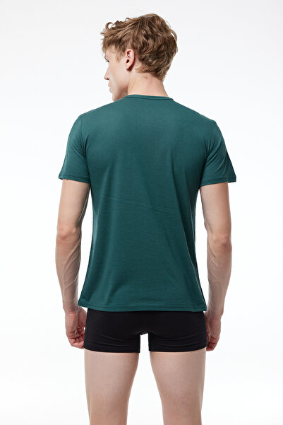 Malabadi Anthracite Men's Buttoned Summer Cool T-shirt 083