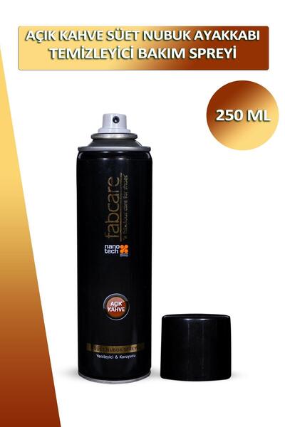 Dopar Bağcık Fabcare Açık Kahve Süet Ve Nubuk Ayakkabı Temizleyici Bakım Sprey Boyası 250 ml Set