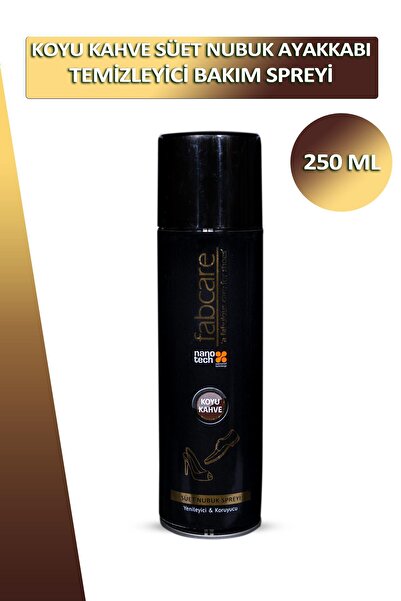 Dopar Bağcık Fabcare Koyu Kahve Süet Ve Nubuk Ayakkabı Temizleyici Bakım Sprey Boyası 250 ml Set