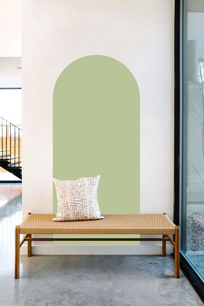 Piksel Grafik Bohemian Oval Wall Sticker