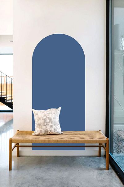 Piksel Grafik Bohemian Oval Wall Sticker
