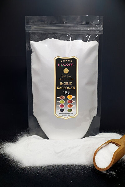 Hanzade Bitkisel İngiliz Karbonatı 1 Kg Sodyum Bikarbonat Besin Türü Katkısız