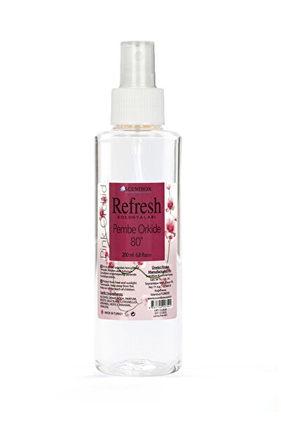 Refresh Kolonyaları 200 ml 80° Spreyli Pembe Orkide Kolonyası