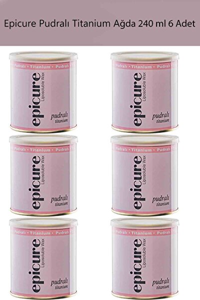Epicure Kuaförlerin Tercihi Hassas Ciltler İçin 240 ml Pudralı Ağda 6 Adet