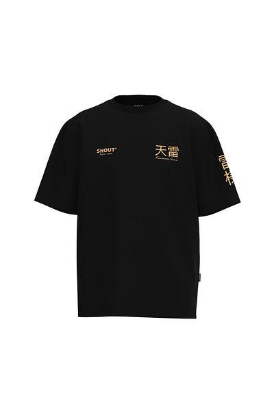Shout Υπερμεγέθη Shout Kaminari Sama Kyoto Ιαπωνία Μπλουζάκι Unisex Βαρύ Βάρος