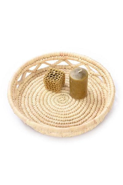 Savana El Yapımı Sanatları Tulip Straw Tray Large Size