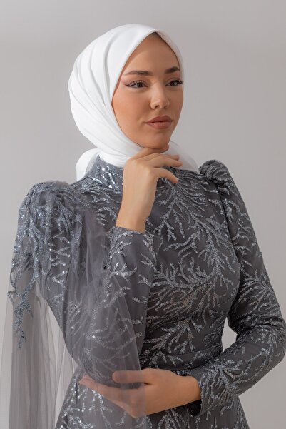 Silk Home Eșarfă din twill uni - Albă