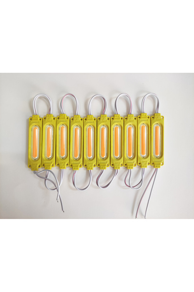 REPLAX Parmak Cob Led Turuncu 12 Volt Su Geçirmez 10,lu 3m Bantlı Kesilebilir 0409978