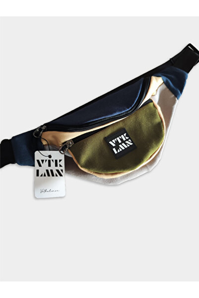 Vatkalimon Unisex Renkli Omuz ve Bel Çantası