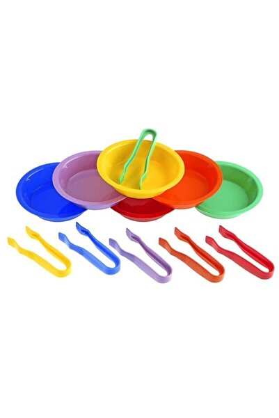 GLUK GLUK 6-Piece Montessori Bowl and Tweezers Transfer Set