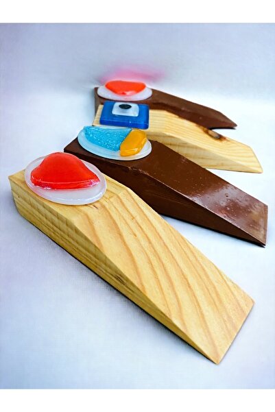 RENK YAPI RÜYASI 2 buc Opritor de ușă din lemn Opritor de ușă Suport de ușă anti-vânt pentru uși multiplu