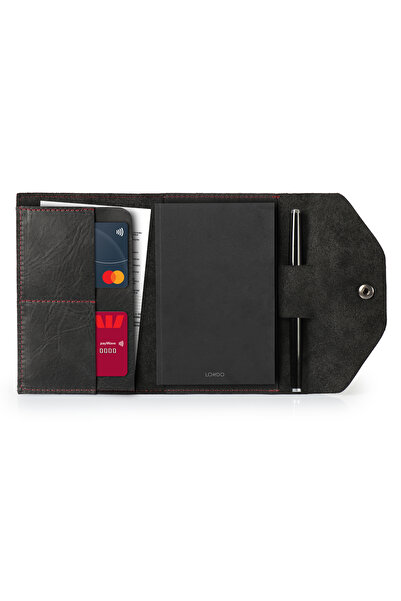 LONDO Small Size Genuine Leather Organizer Notebook