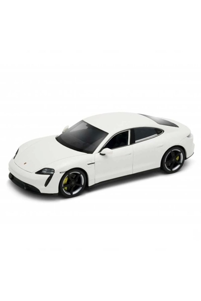 WELLY Porsche Taycan Turbo S 1:24 Beyaz Model Araba