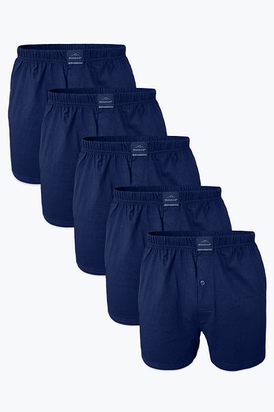 Malabadi Ανδρικό σετ μπόξερ Navy Blue Large Fit 5 - 100% βαμβάκι M240