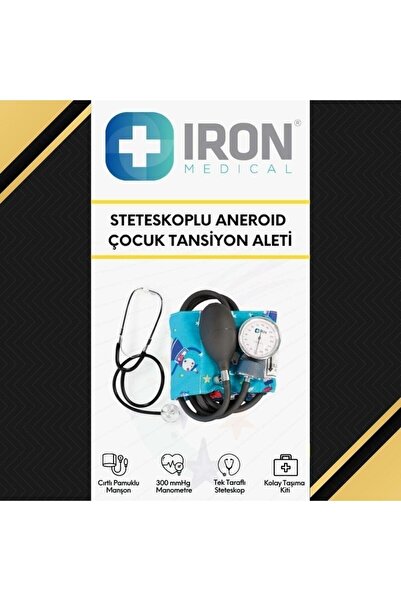 iron medical Steteskoplu Aneroid Çocuk Tansiyon Aleti