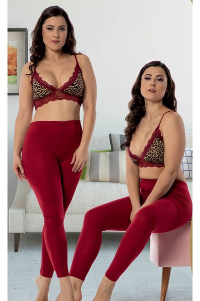 JENİKA Set de pijamale bustieră din 2 piese pentru femei