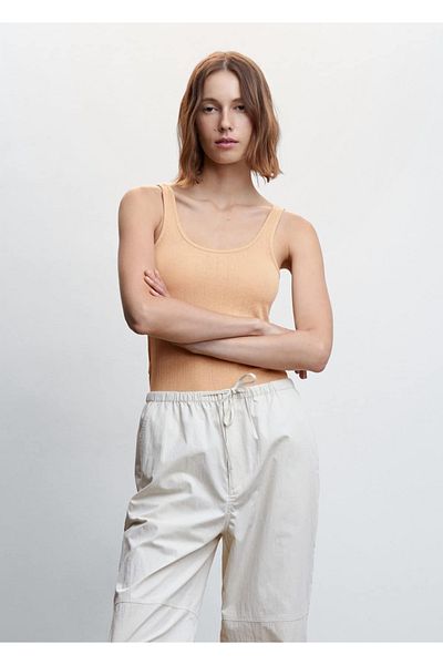 MANGO Woman Μπλουζάκι με λουράκια