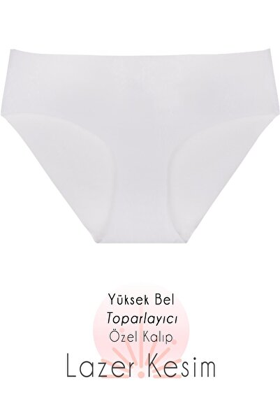 Humaone Pachet de 3 chiloți de damă, amestecați 100% bumbac, tăiați cu laser