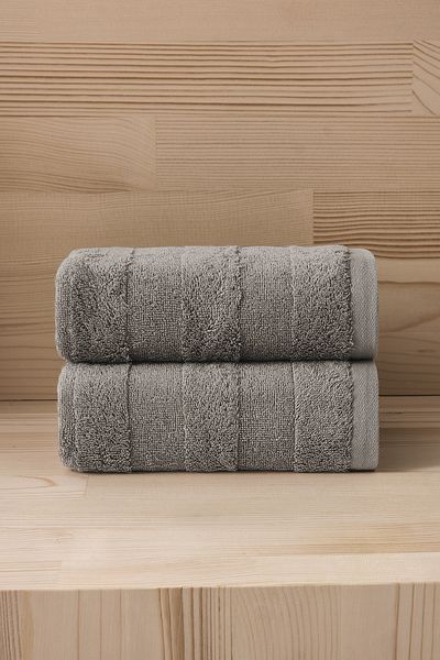 COTTONMANIA Mons 404 - Комплект кърпи Premium от 2 части, нова тенденция, 50x90 см