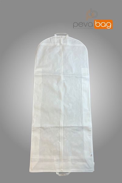 Pevabag (2 PCS ) PEVABAG Wedding Dress and Evening Dress Cover (Gamboç) / 70*180+20CM 80 GR WHITE