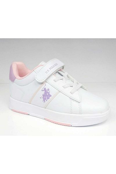 U.S. Polo Assn. WHITE SHOES U.S. Polo Assn. TRAVIS JR 3PR Kids Sneaker