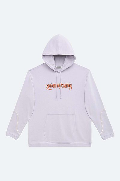 Relaxed Fit Sports Hoodie - White - Men