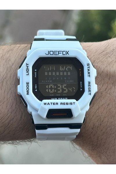 Joefox NEW MODEL JOEFOX SQUARE CASE ALARM LIGHTING DIGITAL SPORT MEN'S WRISTWATCH