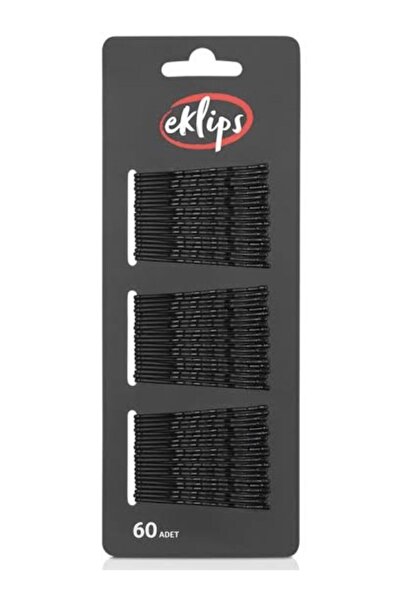 eklips مشبك سلكي أسود 60 قطعة