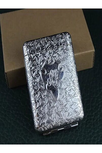 HK GİFT SHOP Antik Gümüş Renk Sigara Tabakası Lüks Tasarım