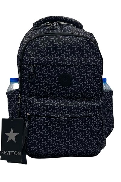 Bevitton Waterproof Fabric Unisex School Backpack 20289
